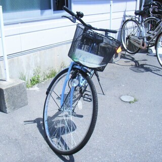 自転車 26インチ カゴ付き エンジ 中古 切替無 シティーサイクル