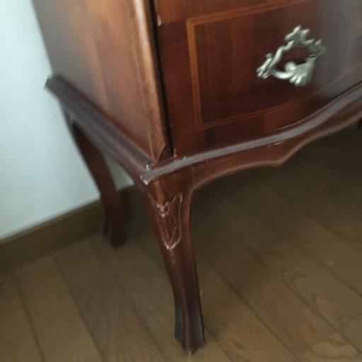 アンティーク風ビューロー❣️】イタリア製、2段チェスト