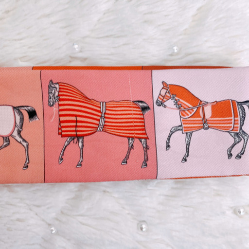 HERMES エルメス ツイリー お馬さん柄 ピンク系 | www.mclegal.info