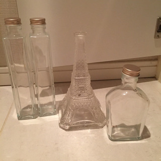 バリウム 瓶 空き瓶 エッフェル塔 インテリア 花瓶 香水 瓶