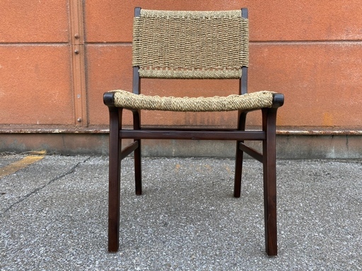 新品 未使用品 チェア 椅子 ペーパーコード ダークブラウン 輸入品 中古品①