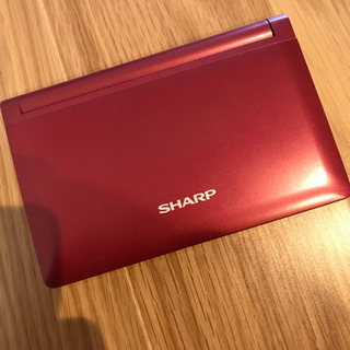 美品⭐️SHARP 電子辞書　レッド