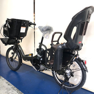 ヤマハ パスキッスミニ 20インチ 3人乗り 8.7ah カーキ 電動自転車 