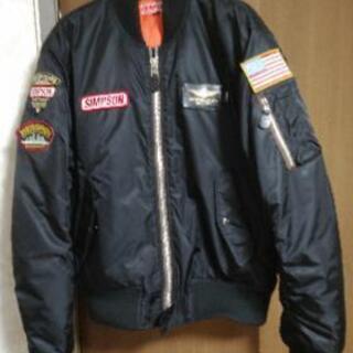 バイク乗り必見！　シンプソンMA-1　１度使用　美品！ バイク乗り必見！ シンプソンMA-1 1度使用 美品！