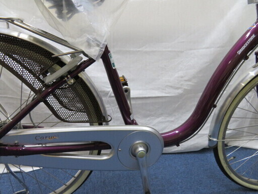新古品未使用品ブリヂストンのシティサイクル24インチ・ベリーパープル色の素敵な自転車をお安くお譲りいたします！！