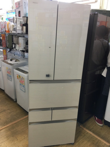 美品 2015年製 TOSHIBA 508Lフレンチドア冷蔵庫 東芝 マジック大容量 ピコイオン搭載 GR-H510FV