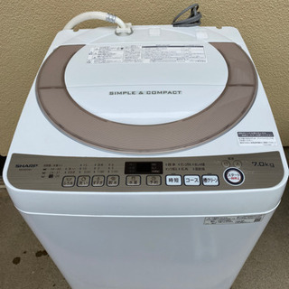 2019年製　SHARPの洗濯機