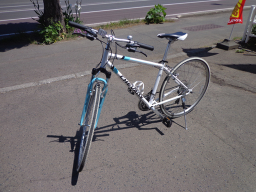 南12条店 28インチ 自転車 クロスバイク 切替付 パールホワイト