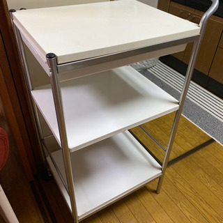 IKEAキャスター付きキッチン台(白色)