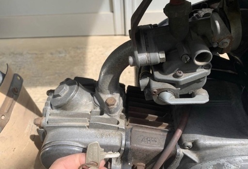 ホンダ ホワイト ダックス50 ほぼノーマル 不動 キックok