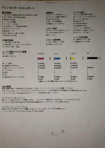 渡し候補者確定）HP Officejet 7612