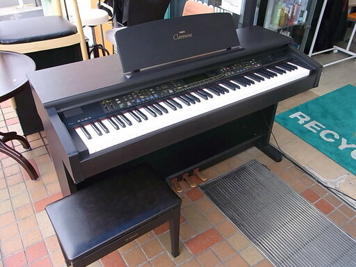 YAMAHA クラビノーバ 電子ピアノ CVP-92　88鍵 3本ペダル イス付