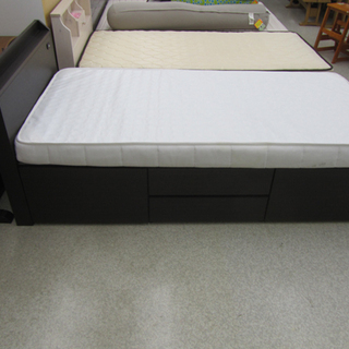 シングルベッド ニトリ 90×205×41cm マットレス付き 収納 コンセント付き ☆ PayPay(ペイペイ)