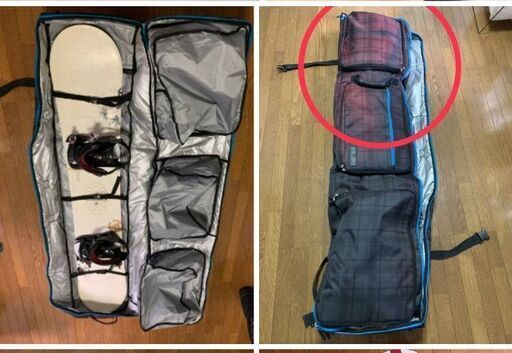 スノボ 板 ケース 靴セット スノボー3点セット 板 ケース シューズ