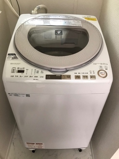 2020年製　シャープ　SHARP  ES-TX9A  洗濯機　乾燥機