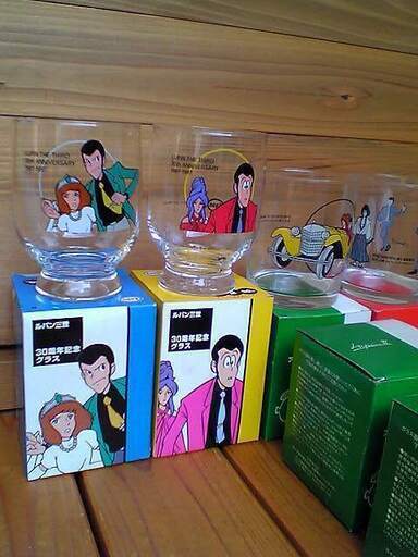 ルパン3世　エッソの販促品 超希少☆入手困難品 ルパン三世 30周年記念グラス 2種類 オリジナル