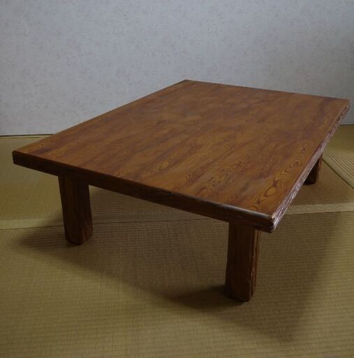【終了しました】鹿児島県産　屋久杉使用・認定番号あり　漆塗装　座卓・和テーブル