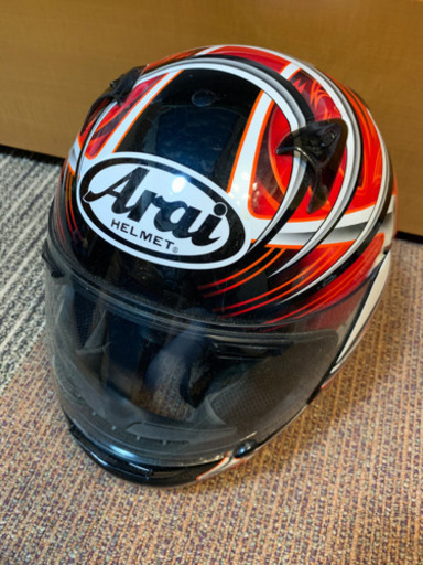 Arai アライ PROFILE プロファイル SNELL フルフェイス 59.60㎝未満 M/Lサイズ バイク ヘルメット 赤 レッド 収納袋付 Arai アライ PROFILE プロファイル SNELL フルフェイス 59.60㎝未満 M