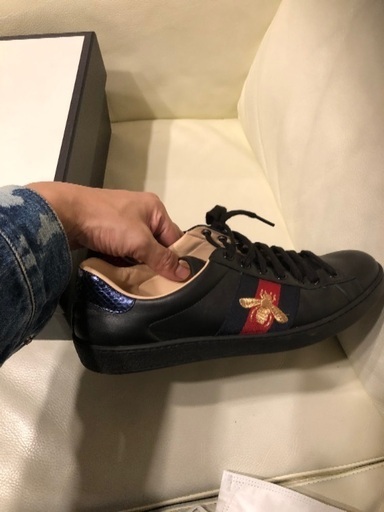 値下げ！確実正規品レシート付き グッチエンブロイダリー付き エース