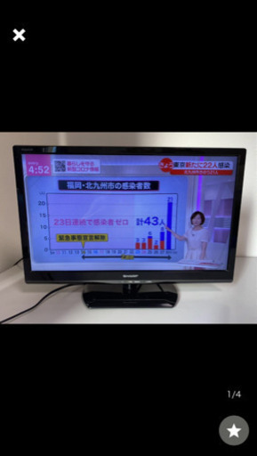 SHARP★24型 LED液晶テレビ AQUOS LC-24K20●リモコンなし