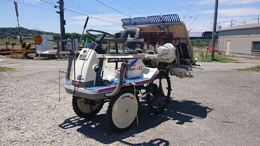 イセキ 田植機 PM43HD-CUFSWL 兵庫県 三田市発 動画有 4条 ミッド施肥 セルスタート ロータリー式 令和2年植え付け使用 SANAE