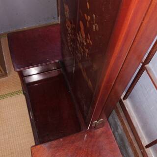 和風　蒔絵三面鏡