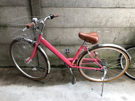 bicicletta by sakura サクラ ピンク 自転車 27インチ ギアあり