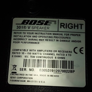 ②Bose 301 Series  Direct/Reflecting speakers ブックシェルフスピーカー (2台1組) 