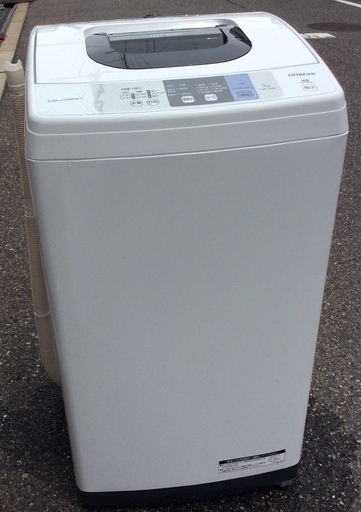 【RKGSE-288】特価！日立/5kg/全自動洗濯機/NW-50B/中古/2018年製/当社より近隣地域無料配達