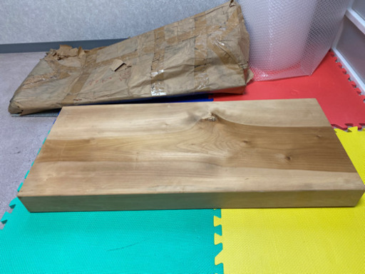 【未使用保管品】大きめ　まな板　厚さ7.5cm 無垢材