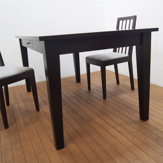 京都 下鴨 FILE FURNITURE WORKS ダイニングセット 椅子２脚 使用１年程度 幅150 奥行85 高さ74cm (CA08)