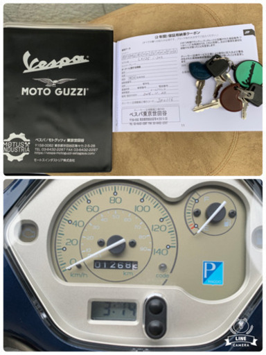 低走行・高年式】2018年式 ベスパLX 125cc i-getエンジン ※転倒