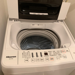 美品！2018年製　洗濯機　4.5kg