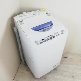 中古 Ag+イオン 洗濯5.5kg 乾燥3.0kg 全自動洗濯乾燥機 シャープ ES-