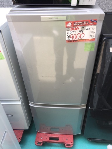 ☆中古 激安！！ Mitsubishi　冷蔵庫　146L　MR-P15X-S形　2014年製　￥9,000！！