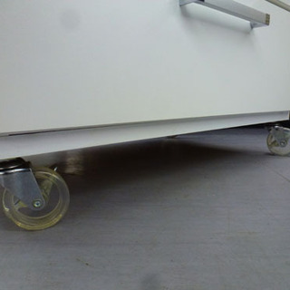 キャスター6段チェスト 白 幅60cm 木製 タンス たんす レール引き出し