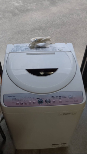 シャープ　洗濯機　6キロ　2012年製　実働品