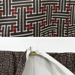 大島紬　龍郷　秋名バラ　背高さんにも