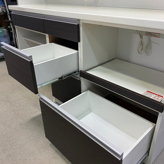 激安大型キッチンボード！配送可 タカハシ木工 フローラⅡ 食器棚