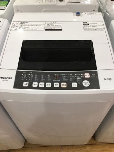 【安心1年保証付】ﾊｲｾﾝｽ 全自動洗濯機 HW-E5502 2018年製【ﾄﾚﾌｧｸ桶川店】