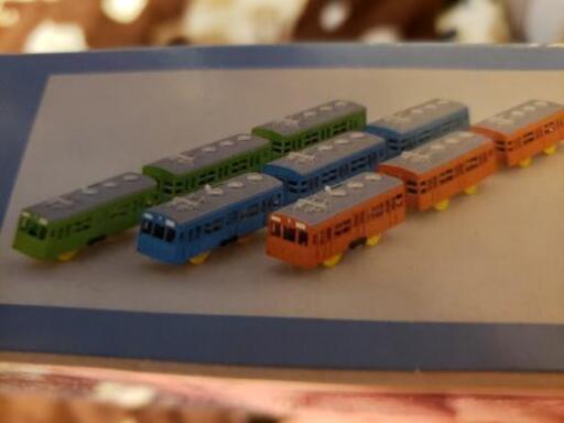 TOMY復活電動プラ電車トリオプラレールレア物 103系セット電動プラ電車