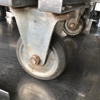 ステンレス台車☆76588固定ハンドル2段式段間H26cm