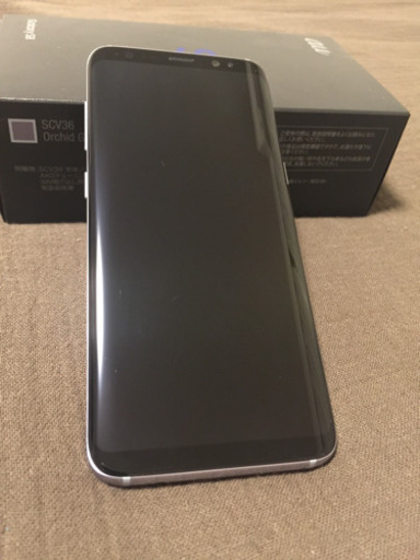美品 Galaxy S8 Orchid Gray SCV36 SIMフリー