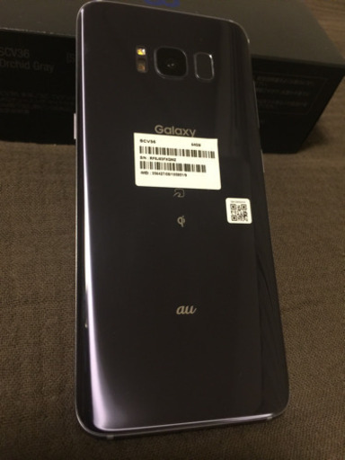 美品 Galaxy S8 Orchid Gray SCV36 SIMフリー