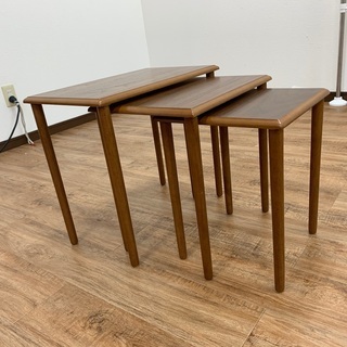 とってもお得な3つセット☆木製サイドテーブル