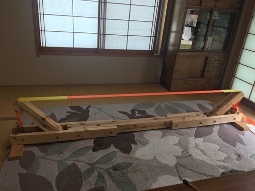 スラックラインの練習台（写真のスラックライン付き） 