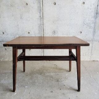 年代物木製カフェテーブル(自宅で再利用)