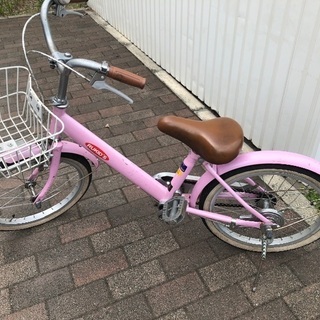 自転車ピンク
