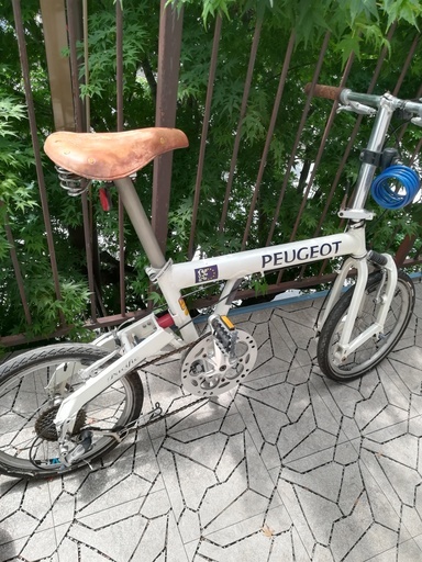 値下げ】PEUGEOT プジョー パシフィック18 折り畳み自転車 白 BD-1同型 