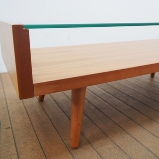 良品】unico ウニコ ECCO エッコ チェリー材 リビングセンターテーブル